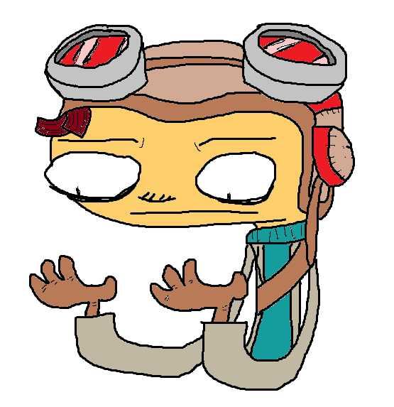 raz from psychonauts looking comically distressed